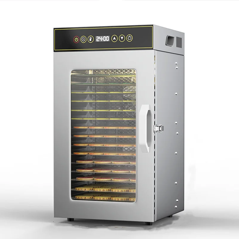 Commercial Food Dehydrator - เครื่องอบแห้งอาหารสแตนเลส 18 ชั้น คุณภาพพรีเมียม สำหรับใช้ในเชิงพาณิชย์และในบ้าน ปรับระดับได้