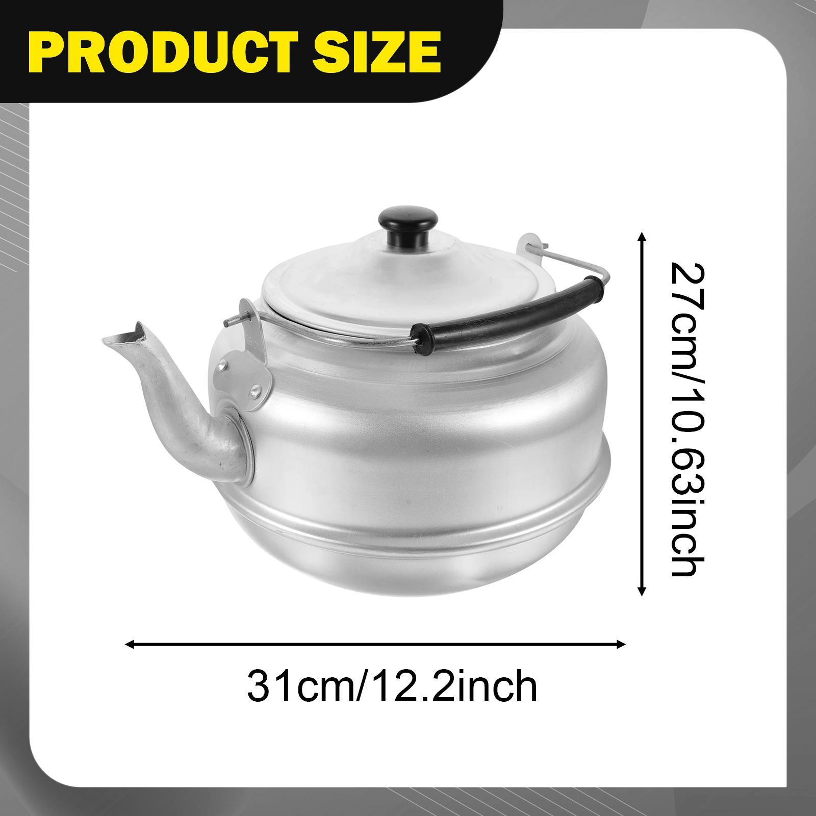 Commercial Kitchen Kettle - กาต้มน้ำอลูมิเนียมแบบพกพา ด้ามจับกันความร้อนตามหลักสรีรศาสตร์ สำหรับใช้ในบ้าน ครัวเรือน และเชิงพาณิชย์