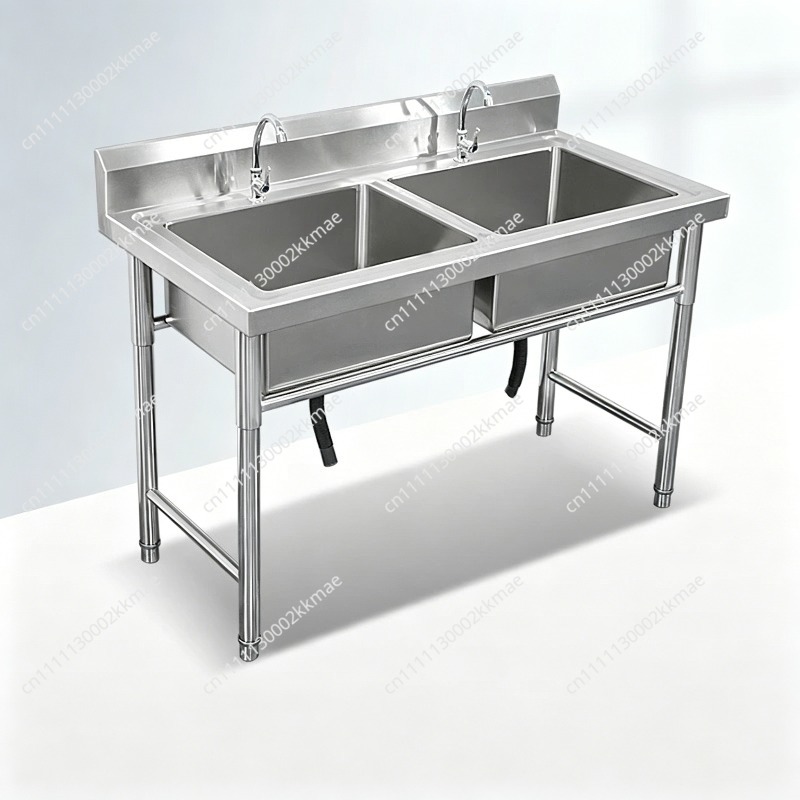 Commercial Kitchen Dishwasher - อ่างล้างจานสแตนเลส 304 สำหรับใช้งานเชิงพาณิชย์ แบบอ่างเดี่ยว อ่างคู่ อ่างสามหลุม