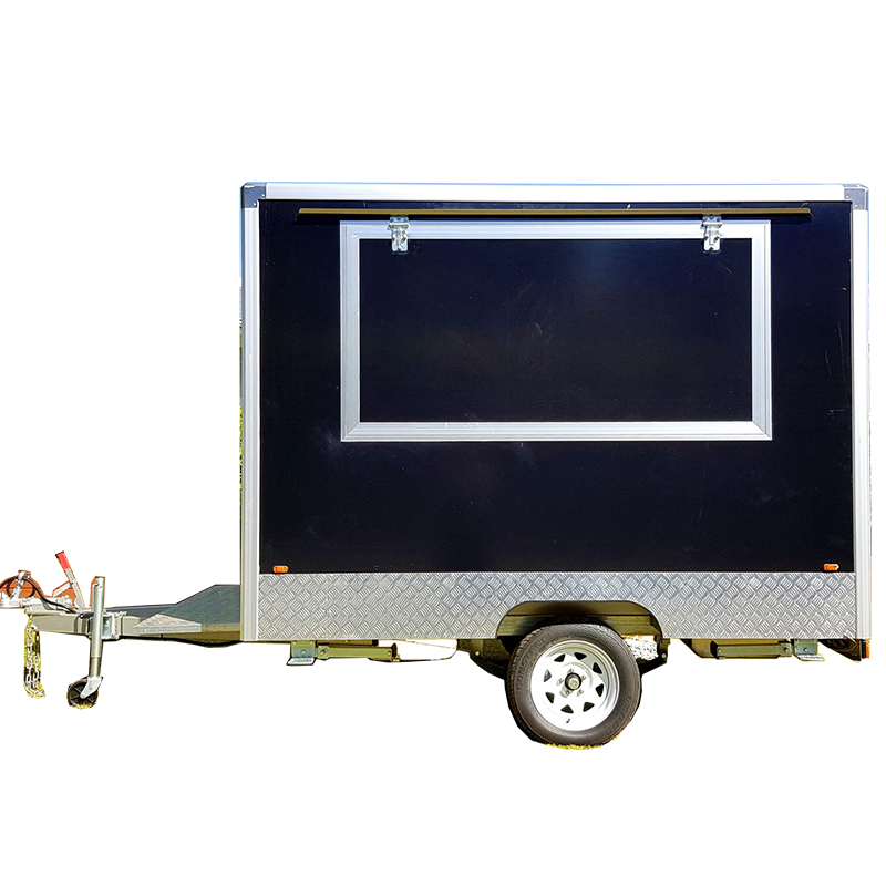 Commercial Kitchen Windows - รถขายอาหารเคลื่อนที่แบบกำหนดเอง พร้อมอุปกรณ์ครัวสแตนเลสและหน้าต่างบริการแบบพับได้สำหรับงานอีเว้นท์