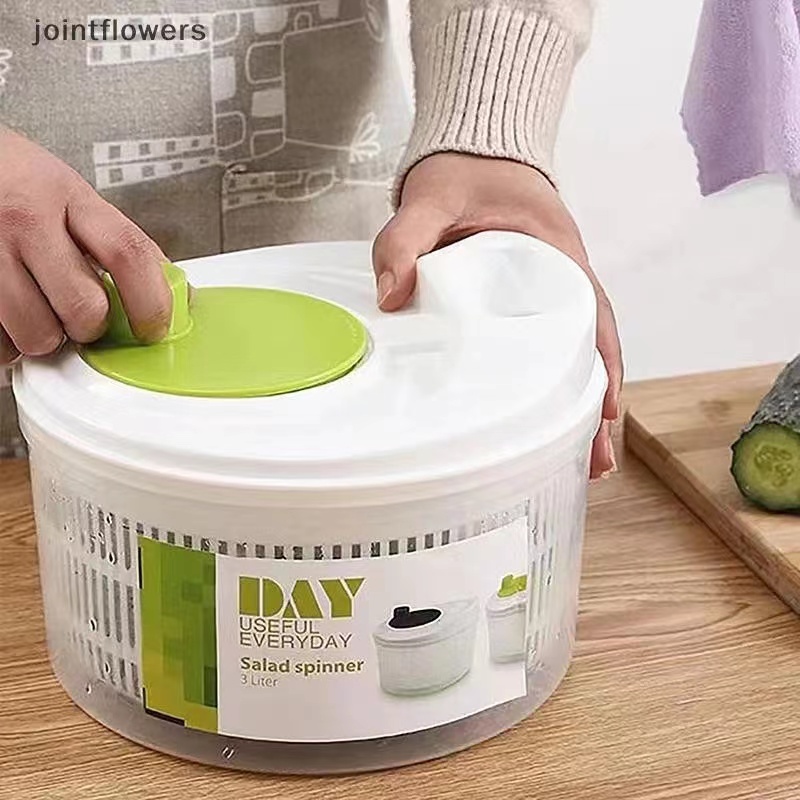 Commercial Food Dehydrator - 1ชิ้น/ครัวเรือนเครื่องอบแห้งสลัดผักในครัวล้างด้วยมือหมุนสองชั้นอ่างผัก SE