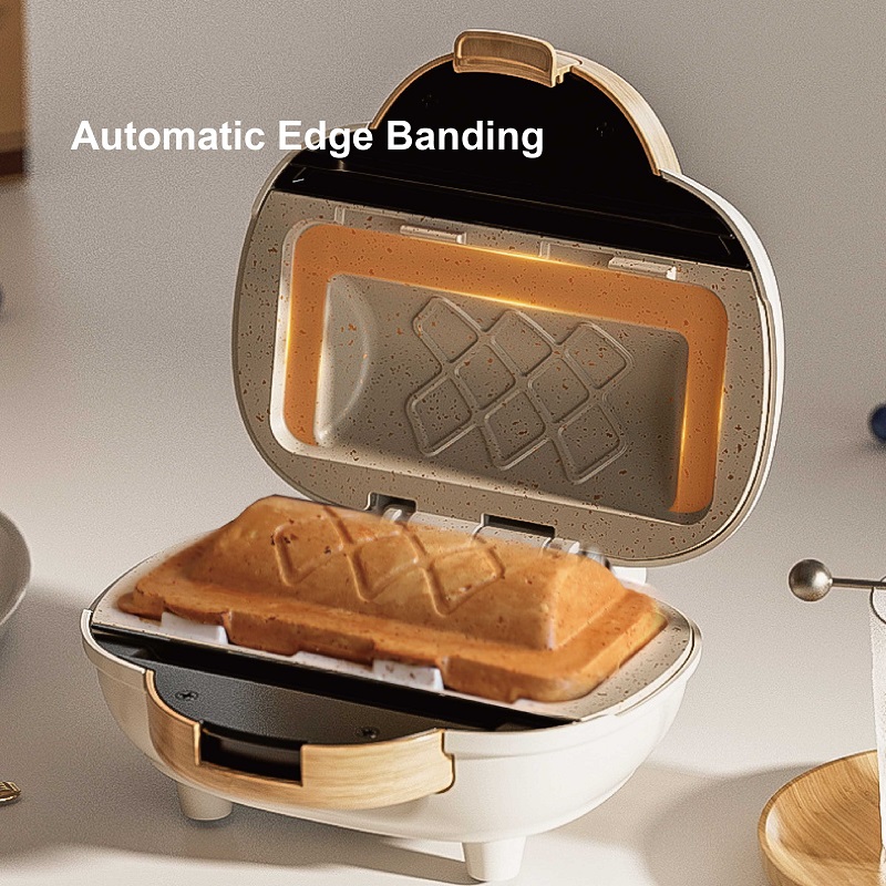 Sandwich Press Panini - เครื่องทำแซนวิช 500W เครื่องทำอาหารเช้าเร็ว เครื่องทำขนมปังปิ้งแบบกดร้อน เครื่องทำปานินี่แบบไม่ติดกระทะ อุปกรณ์ครัวอเนกประสงค์