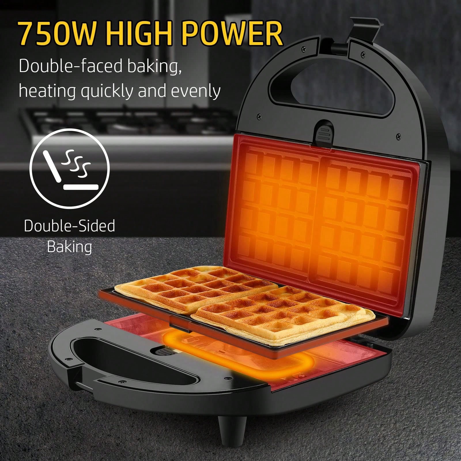 เครื่องทำแซนด์วิชและวาฟเฟิล 3- - Sandwich Press Panini บทวิจารณ์และราคา