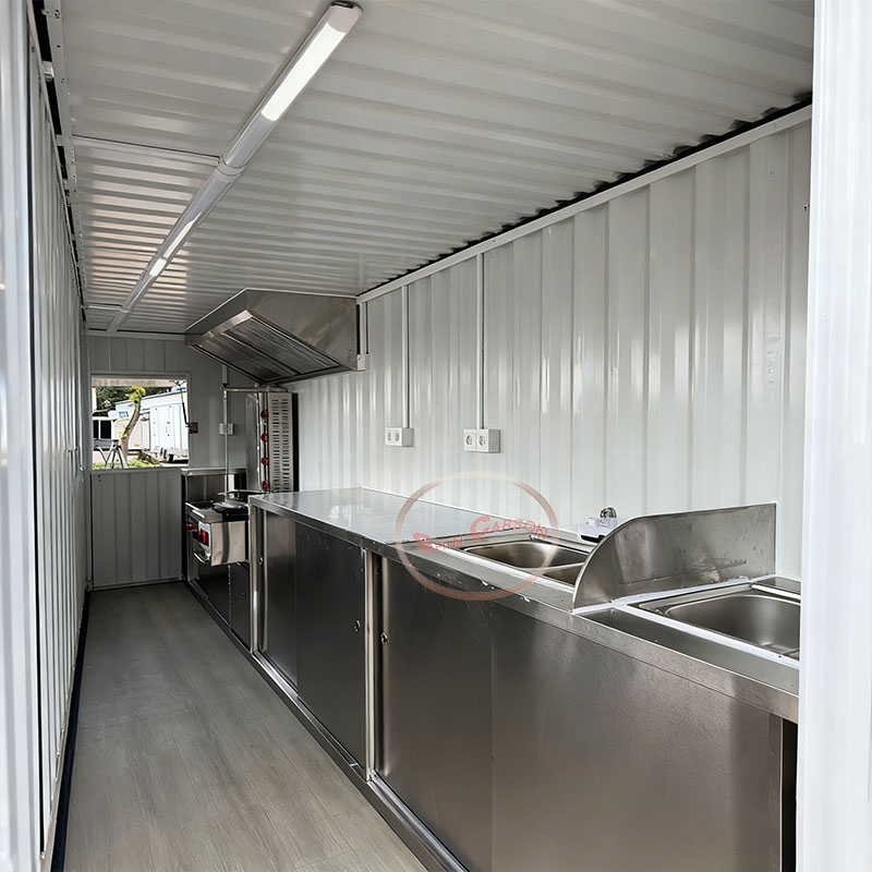 รถพ่วงขายอาหารสีม่วงพร้อมหน้าต - Commercial Kitchen Windows บทวิจารณ์และราคา