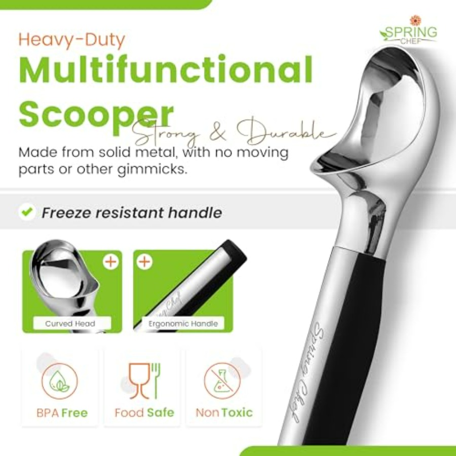 ที่ตักไอศกรีมโลหะแบบหนาพิเศษ - - Commercial Kitchen Dishwasher บทวิจารณ์และราคา