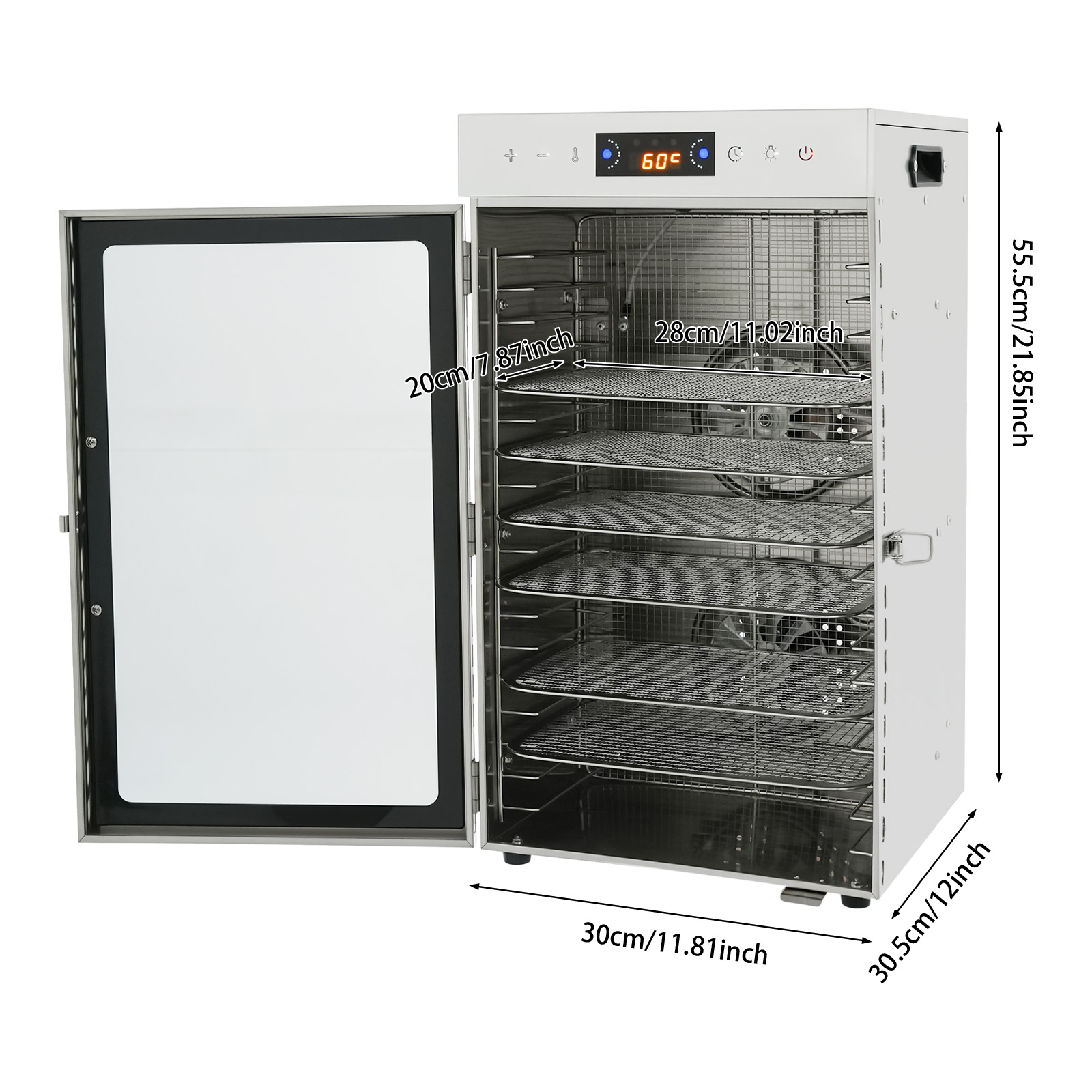 เครื่องอบแห้งอาหาร 18 ถาด 304  - Commercial Food Dehydrator บทวิจารณ์และราคา