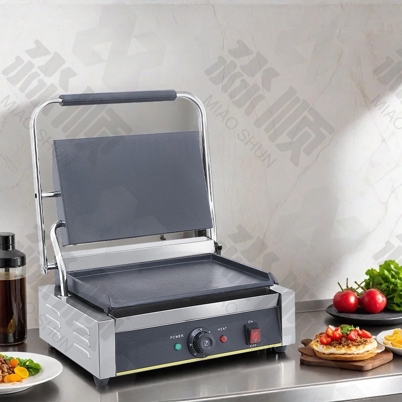 เตาปิ้งย่างไฟฟ้าแบบแผ่นเรียบแล - Sandwich Press Panini บทวิจารณ์และราคา