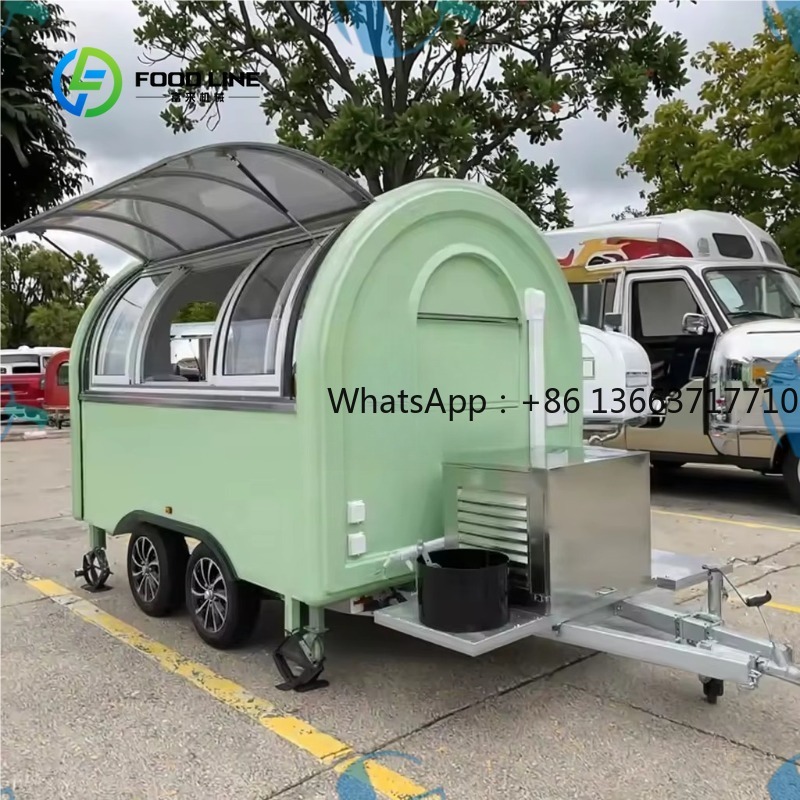 รถพ่วงขายอาหารทรงกลมแบบกำหนดเอ - Commercial Kitchen Windows บทวิจารณ์และราคา