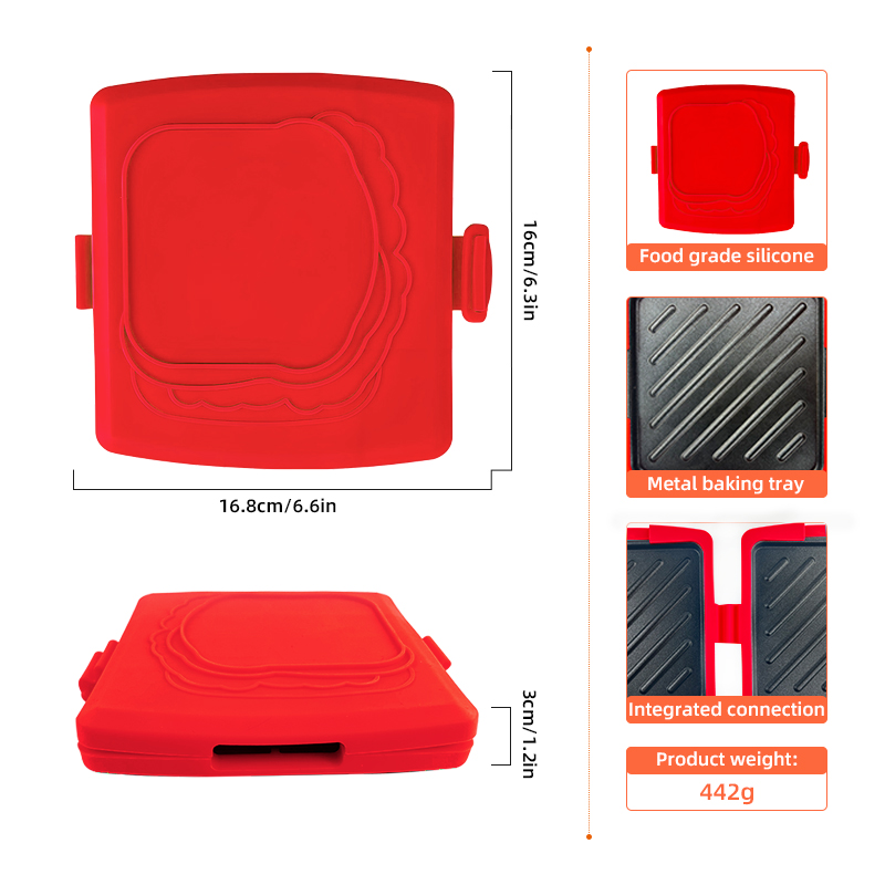 เครื่องทำแซนวิชไมโครเวฟ 3-in-1 - Sandwich Press Panini บทวิจารณ์และราคา