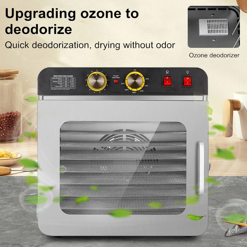 10 ชั้นสแตนเลสอาหาร Dehydrator - Commercial Food Dehydrator บทวิจารณ์และราคา